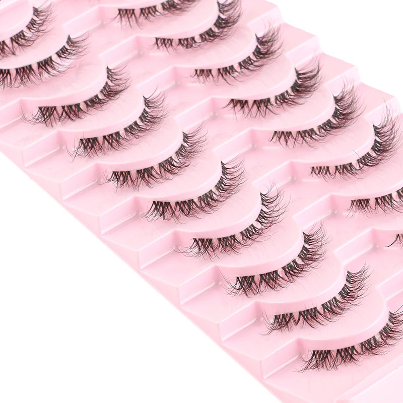 310 Pairs Natural Full False Eyelashes Strip Soft 3D Mink Lashes Fluffy Fake Eyelashes Extension Faux Cilios Makeup maquillaje 250110