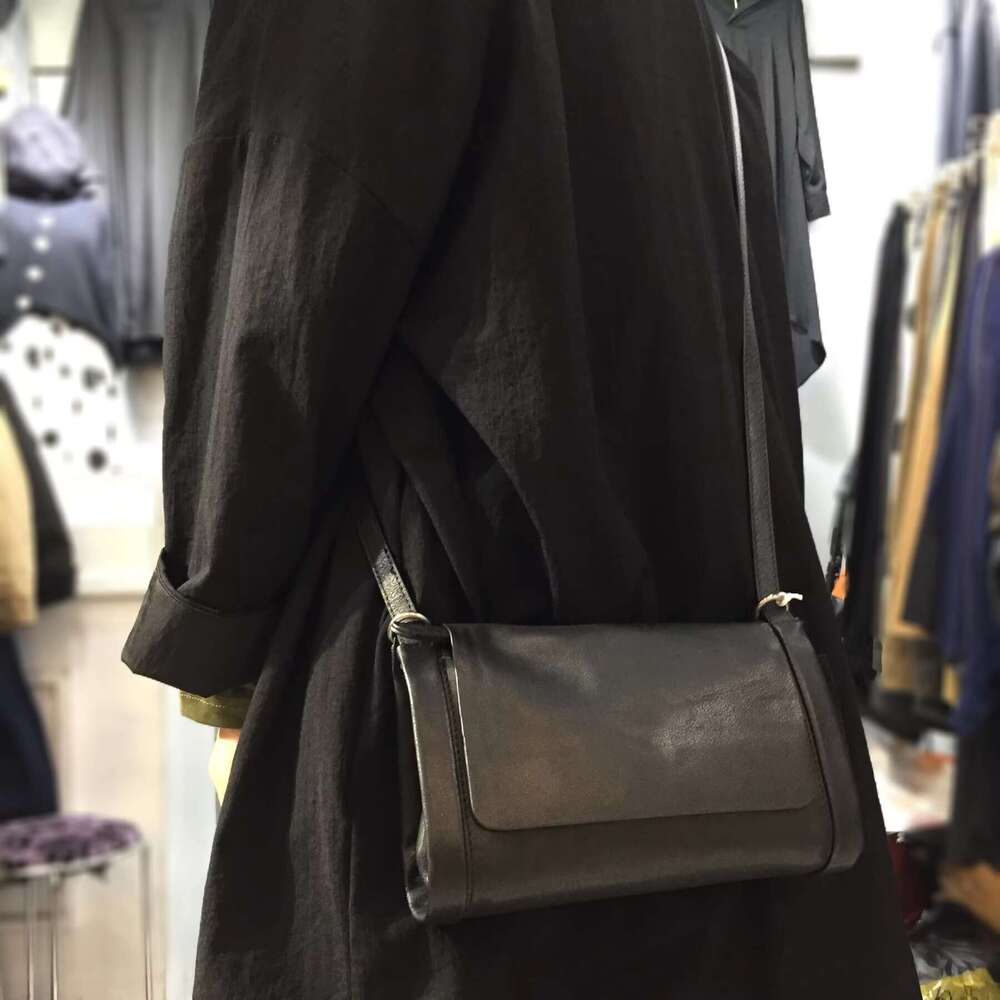Vintage Genuine Leather Top Layer Cowhide Handmade Casual Shoulder Crossbody Women's Small Bag