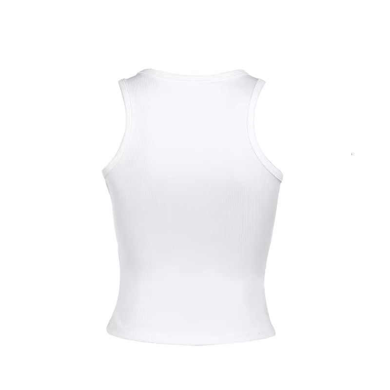 Europe And United States Wind Pinch Personality Shrinkable Vest 2024 Summer New Net Red With All The Top