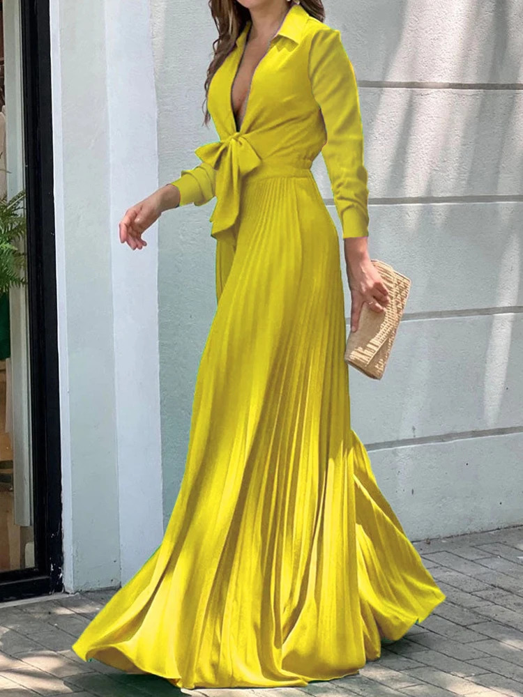 Autumn Winter Fashion V-neck Long Sleeve Elegant Blouse Print Lapel Top Women Solid Color Loose Casual Wide Leg Jumpsuit 250107