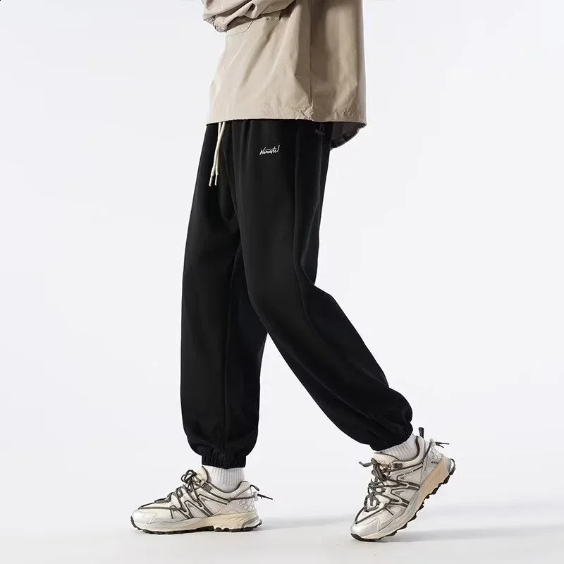 Letter ed Joggers Pants Men Spring Casual Elastic Waist Harem Sports Trousers Y2K Vintage Baggy Sweatpants 250122