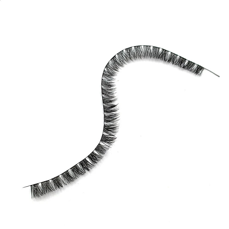 Hand Made Eyelash Extension Segmented Lashes Dramatic Lash Bundles Soft Ribbon Strip Eyelashes Makeup transparent terrier Lashes 250110
