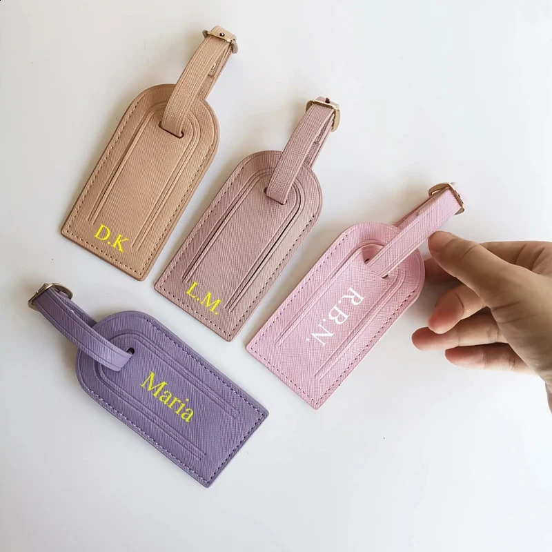 Lightweight saffiano pu leather portable passport clip travel ticket clip versatile multifunctional passport holder luggage tag 250121