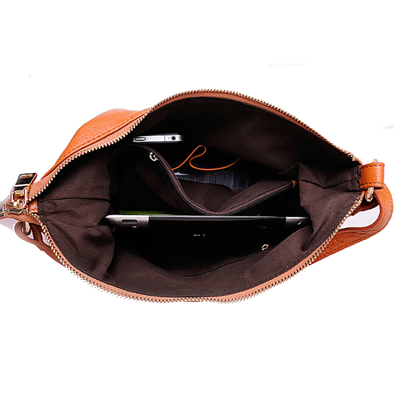 100% Natural Cowhide Backpack, Women Genuine Leather Shoulder Bag, Girl Hobo Bag , B394