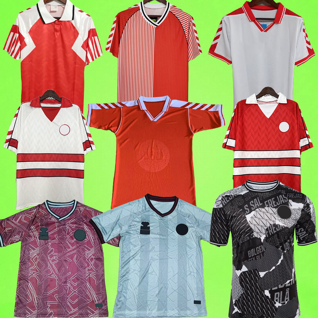 2026 2024 2025 Denmark ERIKSEN HOJBJERG CHRISTENSEN SKOV OLSEN BRAITHWAITE DOLBERG 24 25 football Shirt Mens soccer jerseys Pre Match retro 1986 1992 1988 1998 2025
