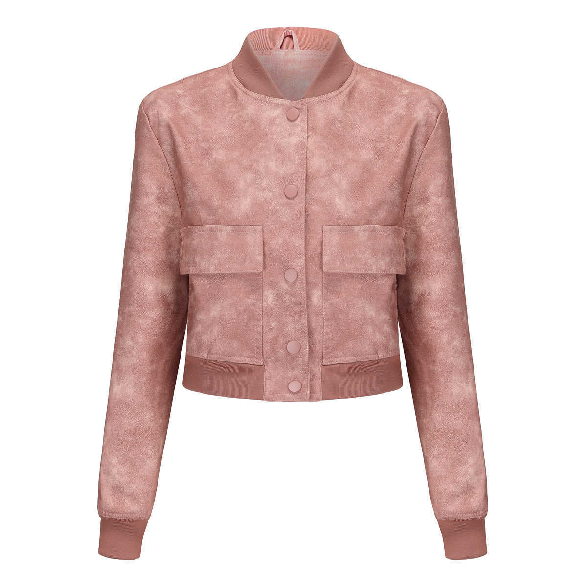 Loose Cardigan Jacket Casual Jacket Fashionable Ribbed Shrink Leather Jacket Womens Clothing Oversize Womens Leather Womens Jacket 241209