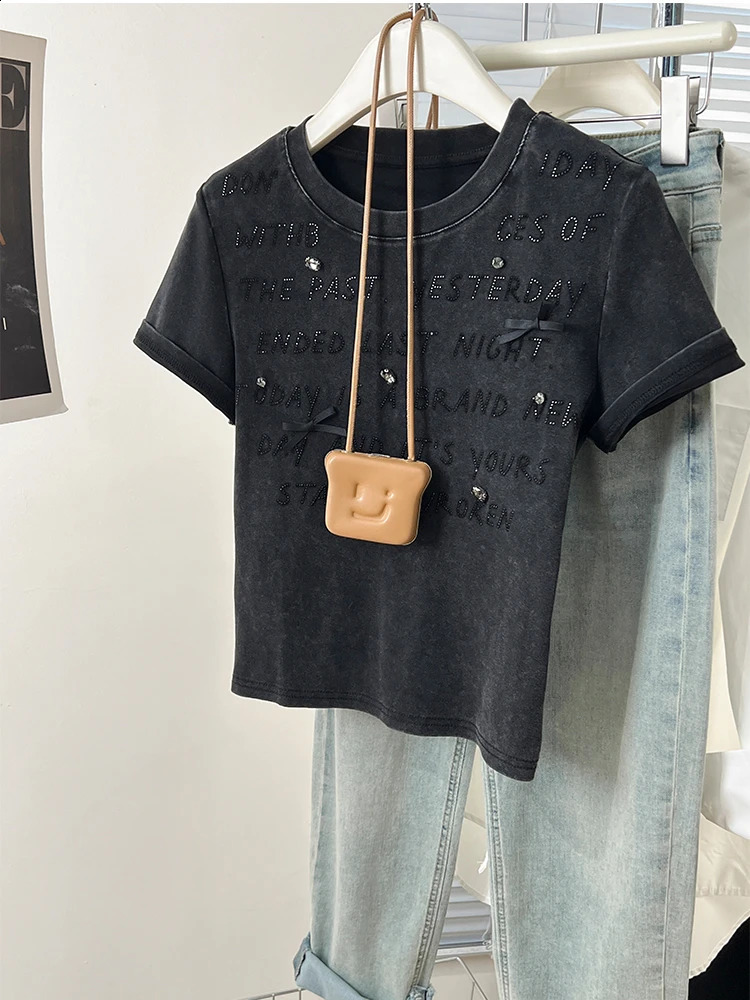 Summer Women T Shirt TShirt Woman Clothes Tops Tshirt Female Crop Top Tees Y2k Para Mujer Ropa De Roupas Feminina Traf 250122