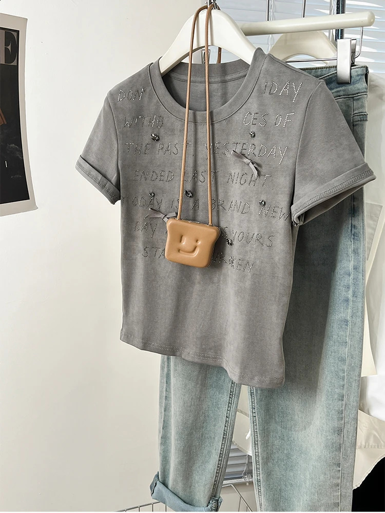 Summer Women T Shirt TShirt Woman Clothes Tops Tshirt Female Crop Top Tees Y2k Para Mujer Ropa De Roupas Feminina Traf 250122