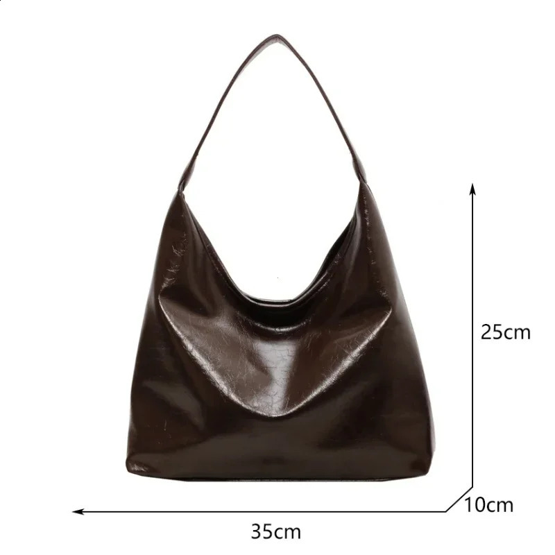 Large Capacity Red Bag For Women 2025 Retro Texture Single Shoulder Tote Bags Fashion Versatile Casual Ladies Handbags 250122
