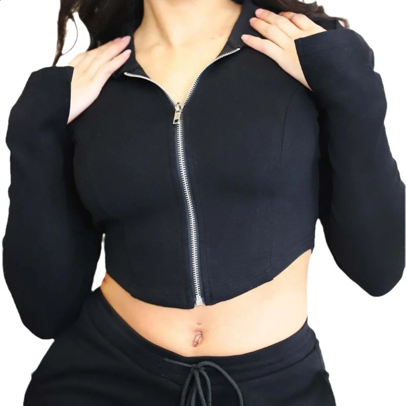 Two Piece Sets Women Pant Set Hooded Tracksuit Zipper Coats Tops Long Pants Jogger Lace Up High Waist Elegant Matching Sets 250120