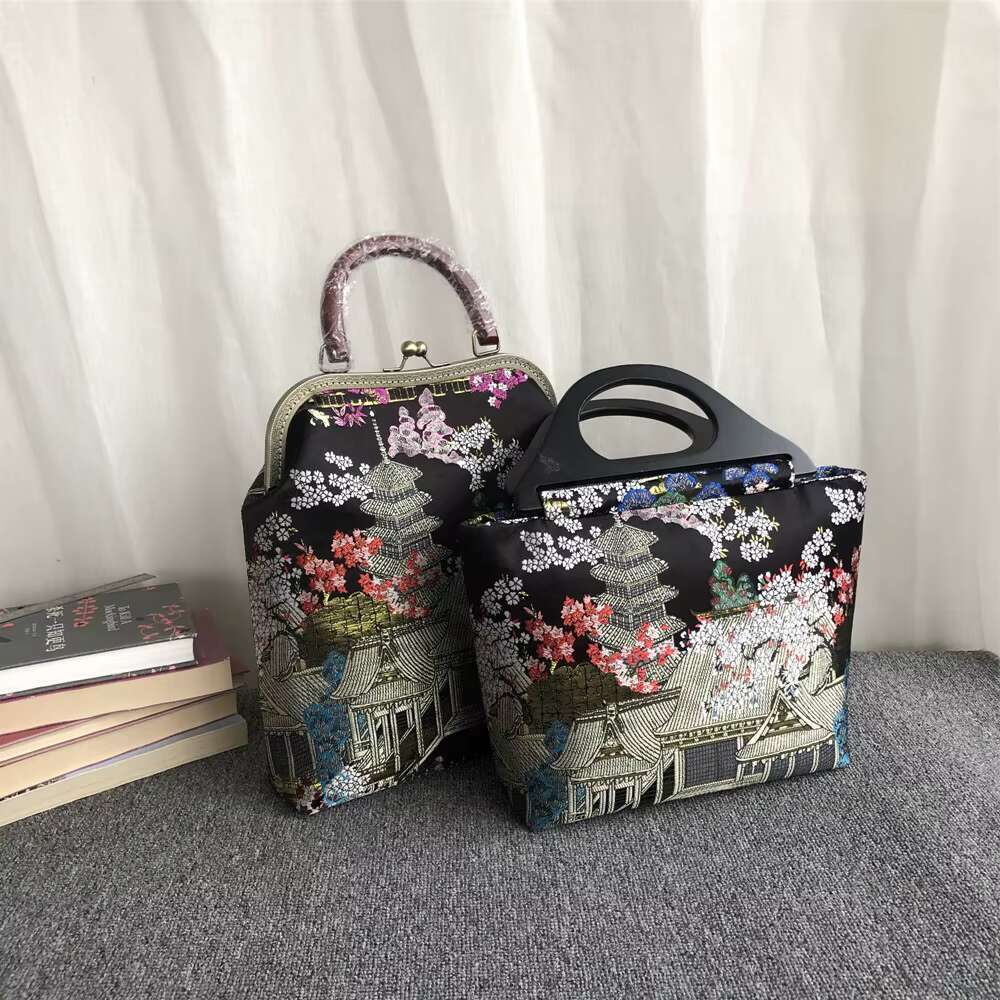 Original Handmade Classic Vintage Japan Style Mother Gift Chic Lady Bags Shell Lock Fringe Tassel Women Bag