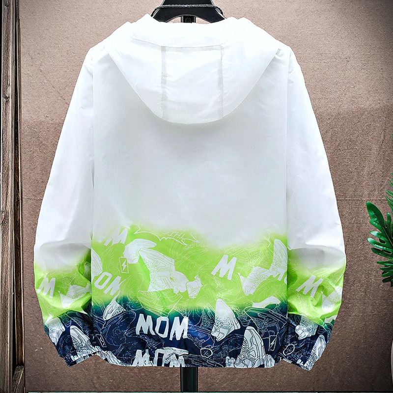 Mens Sunscreen Jackets Summer Super Light UV Protection Windbreakers Fishing Hiking Cycling Quickdry Hooded Cardigans Skin Coat 250122