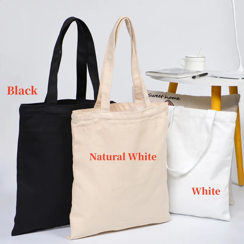 Wholesale 100pcs/lot Eco Friendly Cotton Shopping Canvas Tote Bag with Custom Printed 250121