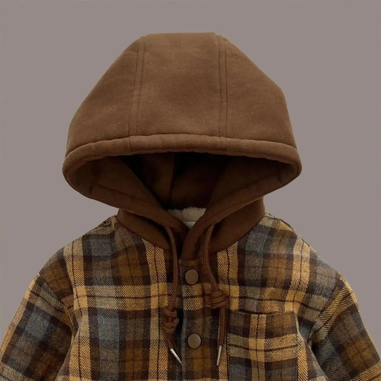 Boy Jackets Plaid Fleece Thickness Kids Coats Fashion Children Outerwear Winter Autumn -A0117 250109