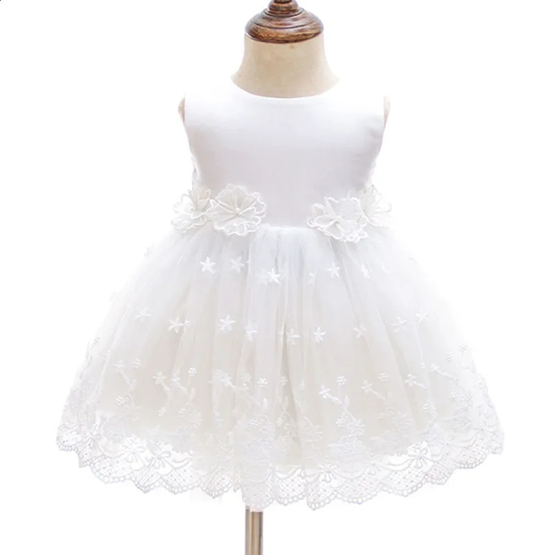 Summer 0-24M Baby Girl Birthday Party Princess Dress Toddler Baby Girl Baptism Dress born Baby Pography Clothing 250115