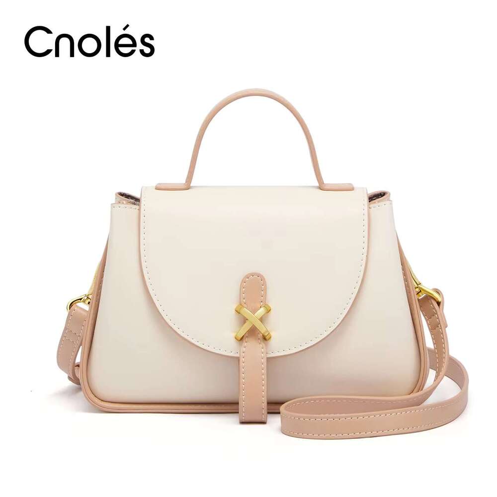 Cnoles Brand Women Handbags Fashion Female Shoulder Large Capacity Ladies Cowhide Crossbody Bag