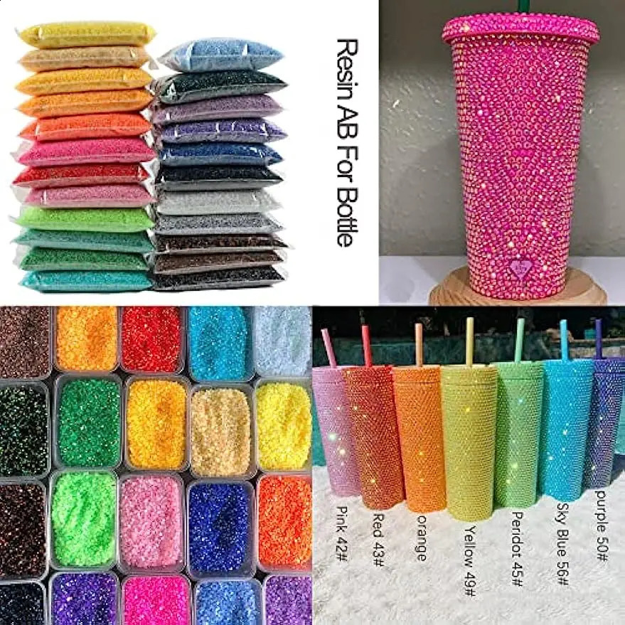 Big Pack Wholesale Resin Rhinestones Bulk FlatBack Jelly Rhinestone For DIY Craft Tumbler Crystals Glitters Stone For Nail Deco 250122