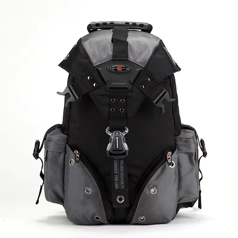 Men's Waterproof 15.6 Inch Laptop Computer Backpacks Swiss Travel Backpack Oxford Casual Schoolbag Male Mochila