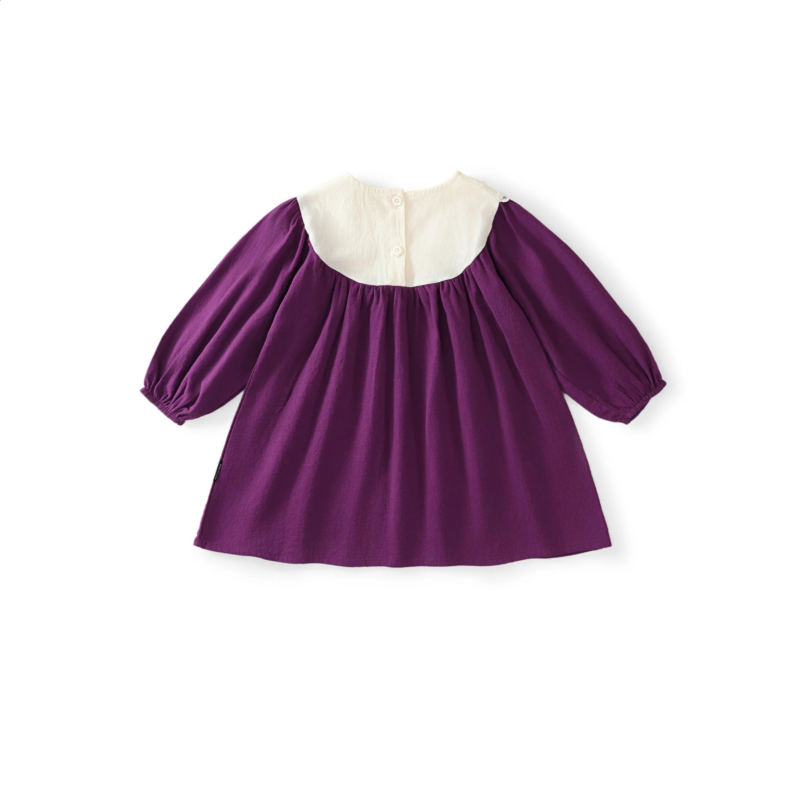 Spring Autumn Children Dress For Girl Cotton Lace Spliced Infant Baby Vestidos Loose Long Sleeve Little Princess 250117