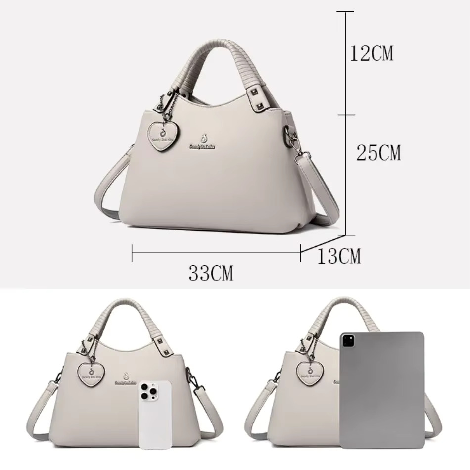 Genuine Soft Leather Shoulder Crossbody Bags For Hot Sale Handbag Women Designer Casual Tote Messenger Bag Sac