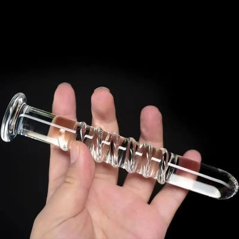 Crystal Glass Realistic Dildo 6 Size Anal Butt Plug G-spot Stimulation Beads Prostate Massage for Women Anal Plug Sex Toys 250108