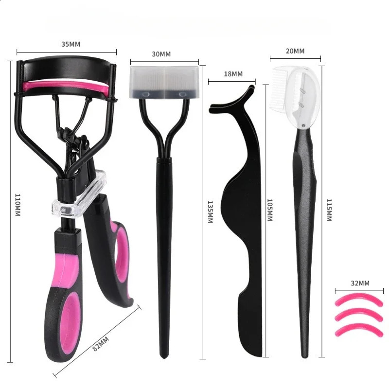 Eyelash Curler Stainless Steel Cosmetic Makeup Curling Eyelashes Tool Styling Set 250115