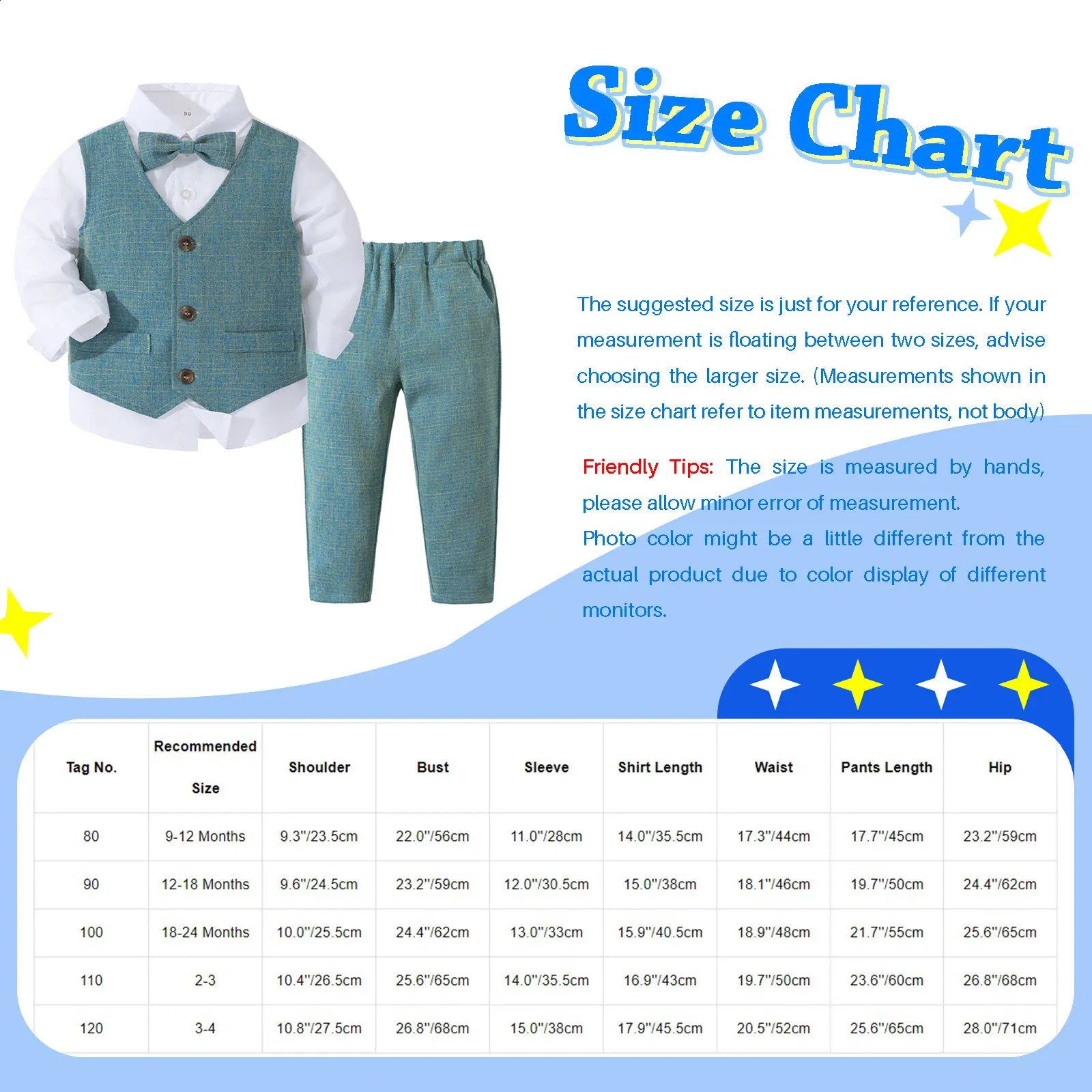 Boys Suits Gentleman Tuxedo Bow Tie Shirt Suit Vest Pants 4 Pcs Chic Toddler Baby Clothes Gentleman Outfit for Baptism Birthday 250120