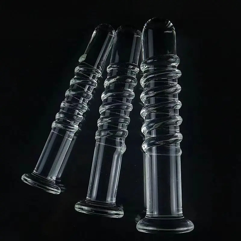 Crystal Glass Realistic Dildo 6 Size Anal Butt Plug G-spot Stimulation Beads Prostate Massage for Women Anal Plug Sex Toys 250108
