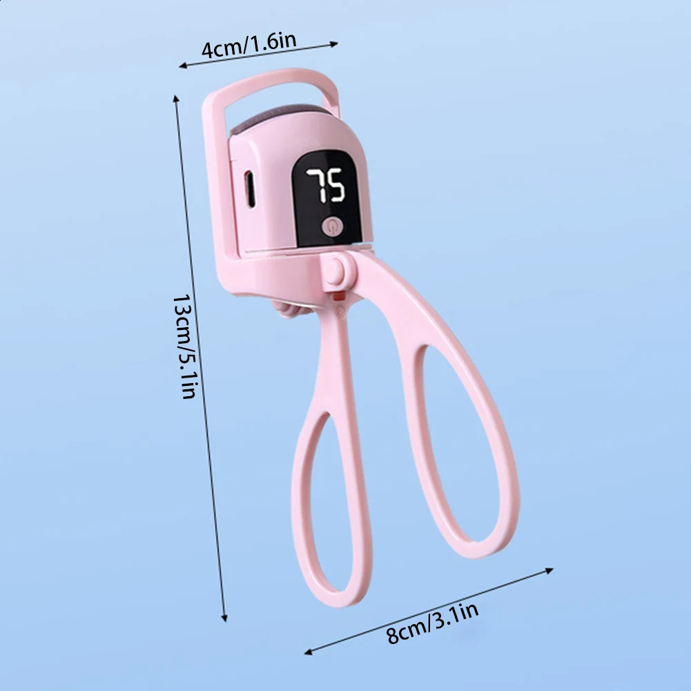 Electric Heated Eyelash Curler Portable Comb Eye Lash Perm Long Lasting Shaping Thermal Makeup Tools 250115