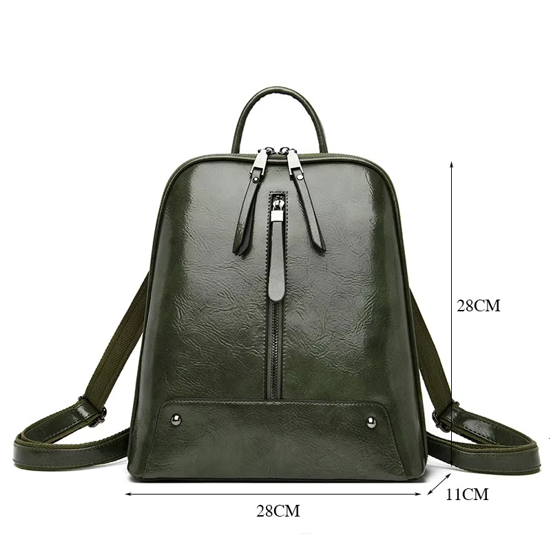 Women Leather Fashion Backpack Purse Female Travel Shoulder Bag Large Capacity School Bags For Teenage Girl Sac A Dos