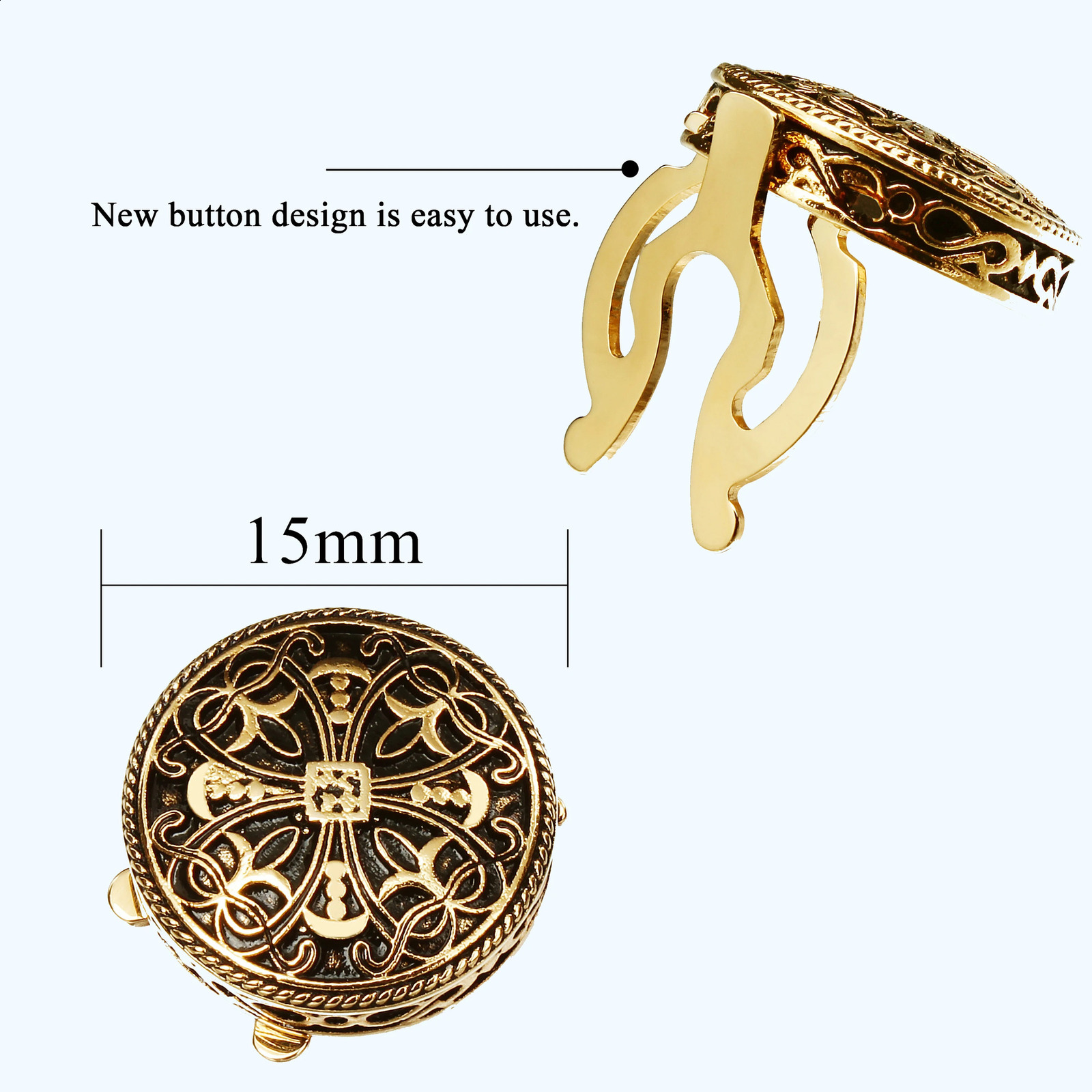 Retro enamel hollow pattern mens shirt button cover mens evening dress shirt cufflinks and studs wedding accessories 250110