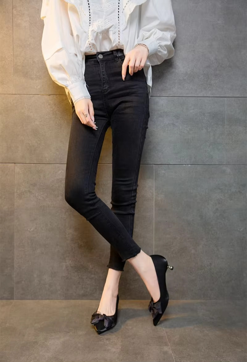 Shoes For Woman 2024 Bride Black Women's Summer Footwear Pointed Toe With Bow Stilito Low Heel Elegant Stylish Spring On Offer A