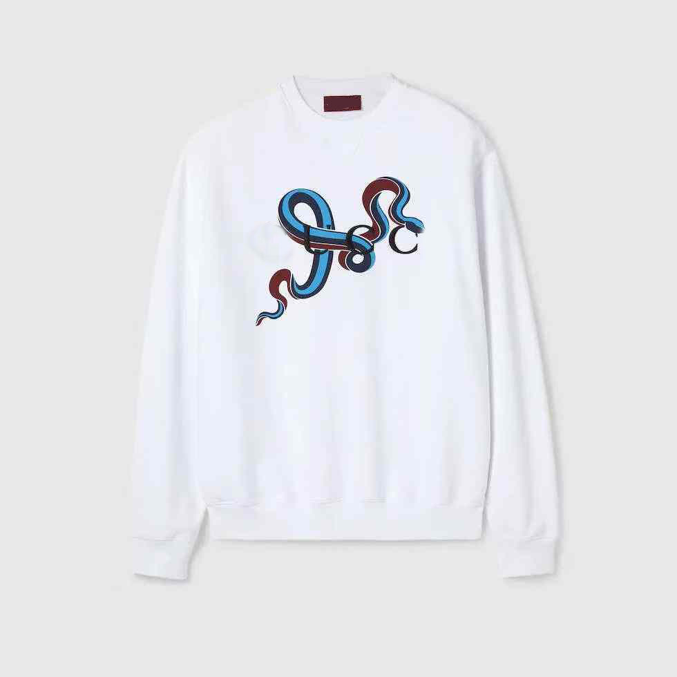 Round Neck Mens Sweatshirts Blue Snake 25SS New Designer Graphic Hoodie Mens Hoodies Cotton Luxury Hoodies XS-8XL Men's Sweatshirts Spring Autumn Pullover