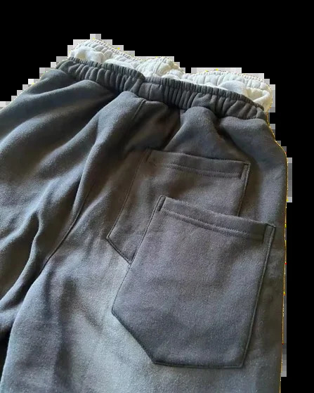 Sweatpants Y2K Pants Men Hip Hop Letter Patch ed Vintage Double Layer Baggy Elastic Waist Gothic Jogging Casual 250122