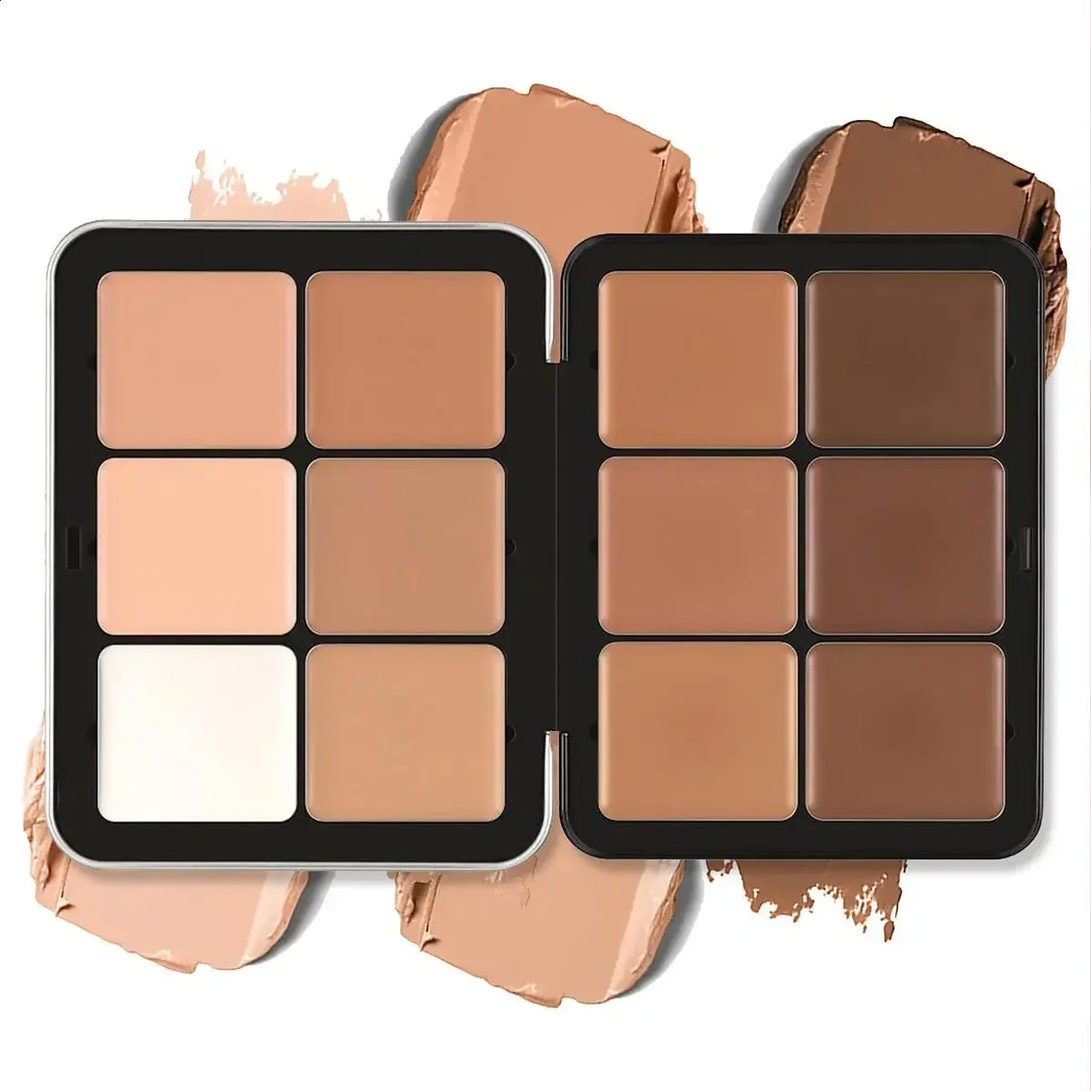 16 Colors Iron Box Creamy Blush Palette Matte Blush Cream Long Lasting Rouge Cream Blusher Concealer All-in-One Makeup Palette 250121