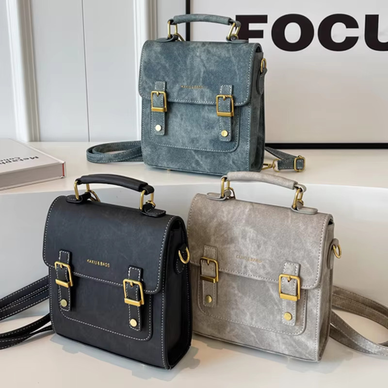 Small Retro Woman Leather Backpack For Teenagers Girls 2023 Mini New Designer Shoulder Bags Ladies Travel