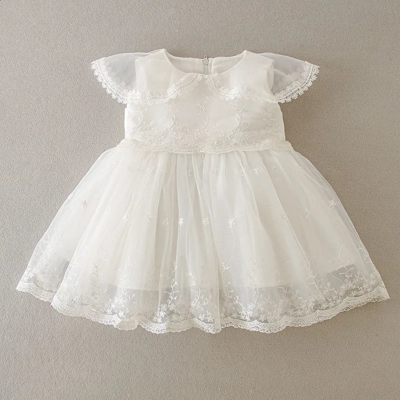 Summer Infant Birthday Party Wedding Princess Dress born Baby Pography Clothing Toddler Baby Girl Baptism Dress 250115