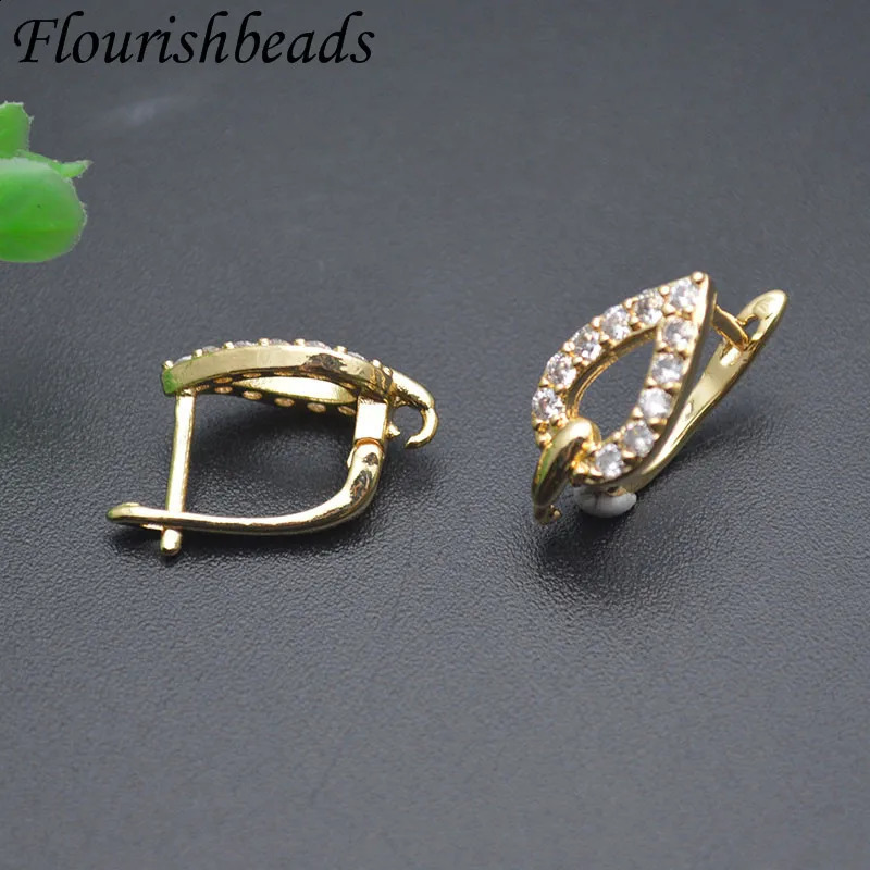 Variou Shape Gold Silver Color Earring Hooks Fit Dangle Earrings Making Jewelry Findings 30pcs/lot 250117
