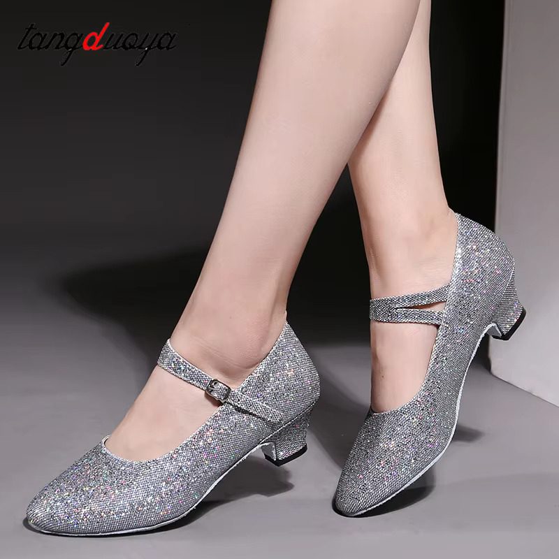 Ballroom Sneakers Latin Woman Soft Bottom Dance Modern Jazz Tango Dancing Shoes Closed Toe Indoor/Outdoor