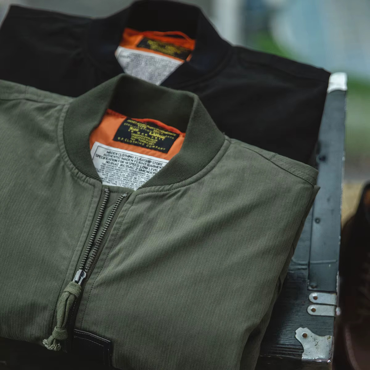 Maden Ma-1 Bomber Jackets Windproof Fighter Pilot Flight Jacket Casual Motorcycle Coat Men's Baseball Uniform