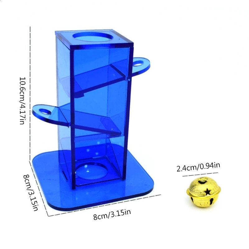 Parrot Foraging Toy for Bird Intelligence Growth Clear Acrylic Box with Metal Strengthen Relationship with Birds 250121