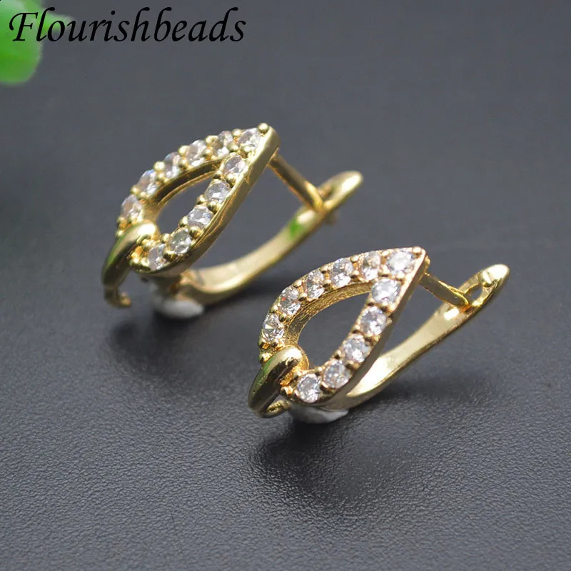 Variou Shape Gold Silver Color Earring Hooks Fit Dangle Earrings Making Jewelry Findings 30pcs/lot 250117