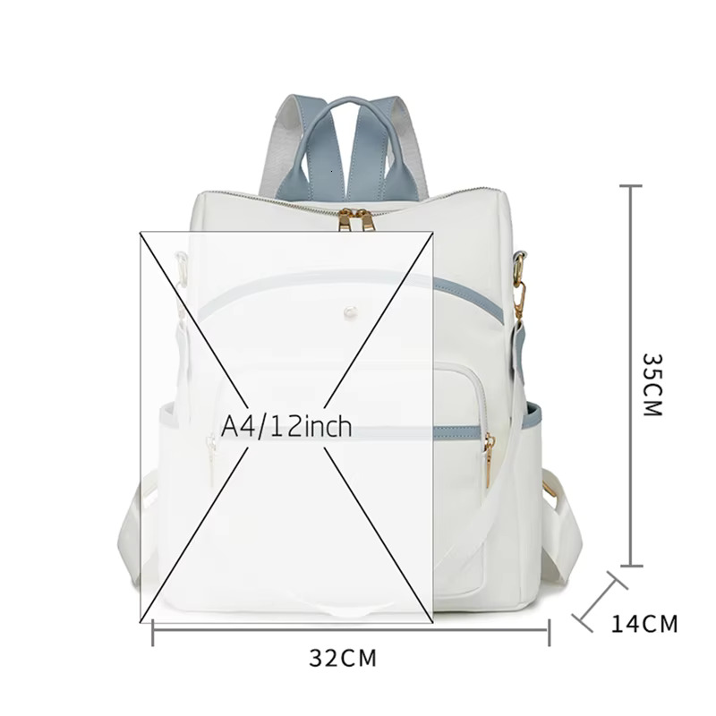 Fashion Backpacks Female Soft Leather Rucksack Women Knapsack Travel Bagpack Ladies Daypack Large Capacity School Bags For Girls