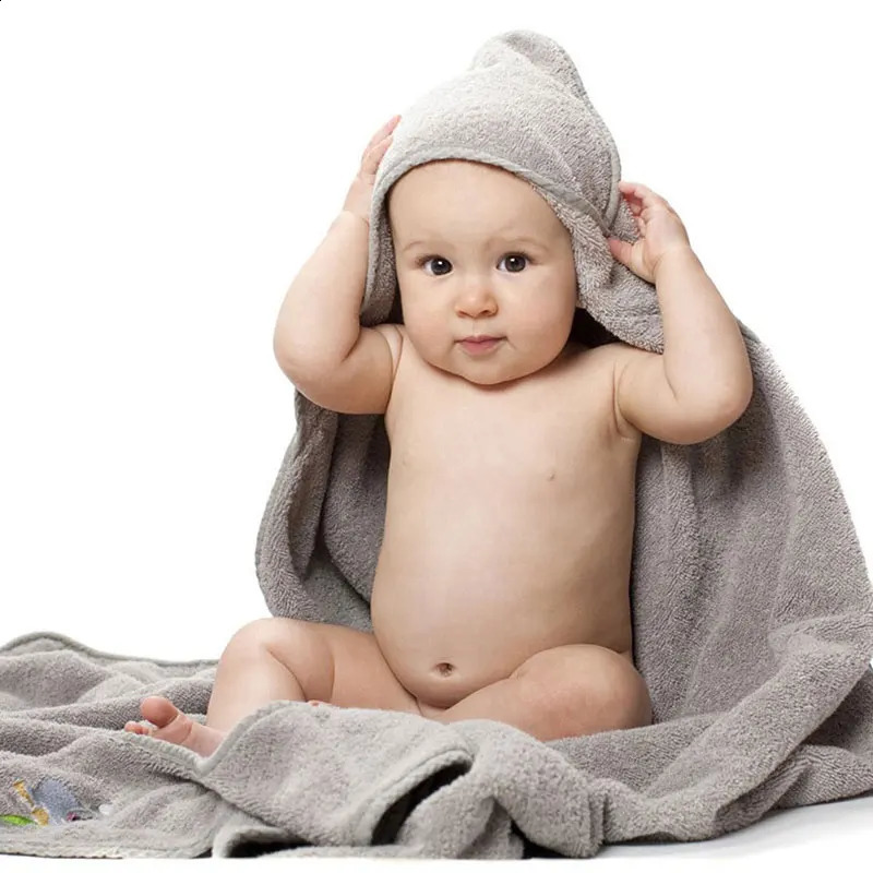 90CM*90CM Combed Cotton Baby Bath Towel Hooded Apron High Quality Towel Absorbent Kids Hooded Wipes Bath Towel 250114