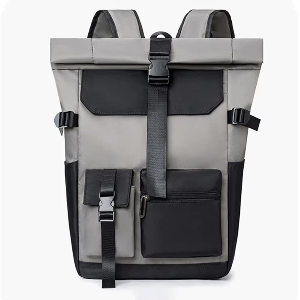 Waterproof Sports Leisure Daypack Roll Up Men Hiking Backpack Computer Bag For Outdoor Travel Camping Use