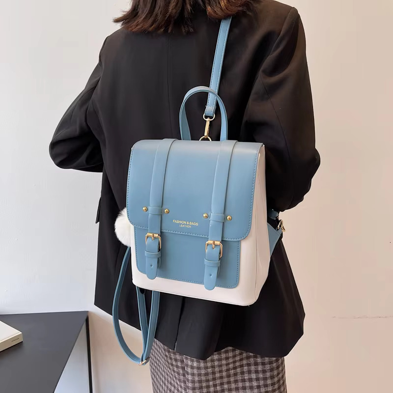 New Women Designer Backpacks High Quality Leather Travel Backpack Sac A Dos Small School Bags For Teenage Girls Female Back Pack