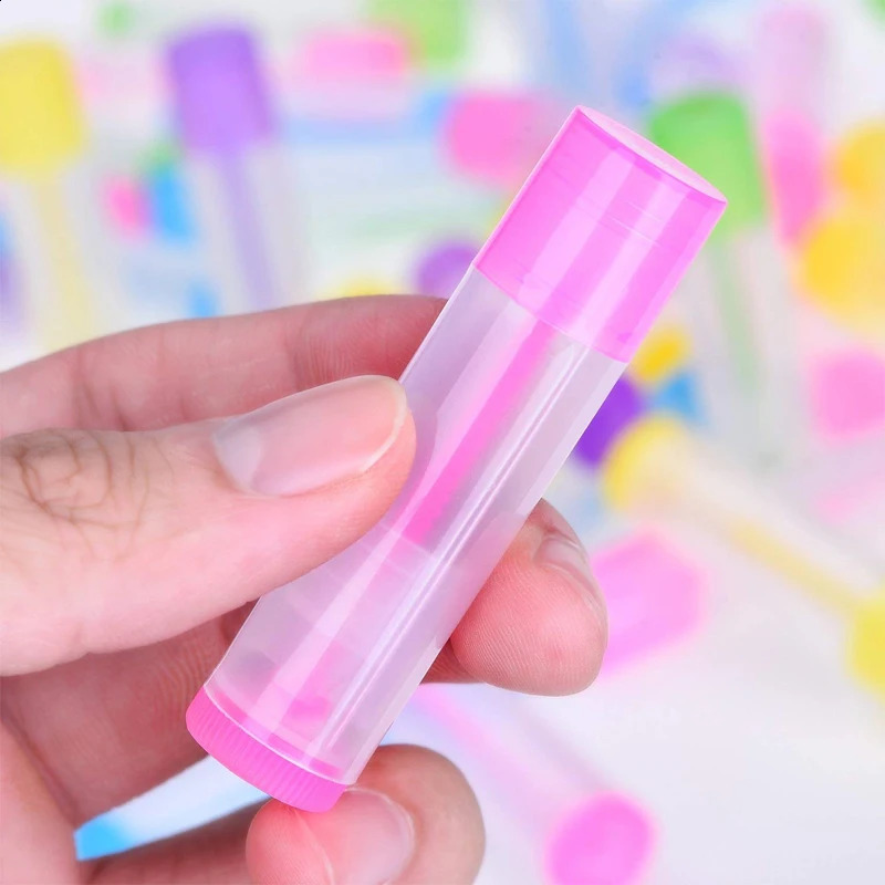 50Pcs Empty Refillable 5g/5ml Twist-up Lip Gloss Balm Lip Balm Tubes Plastic Lipstick Containers For DIY Chapsticks Solid Cream 250121