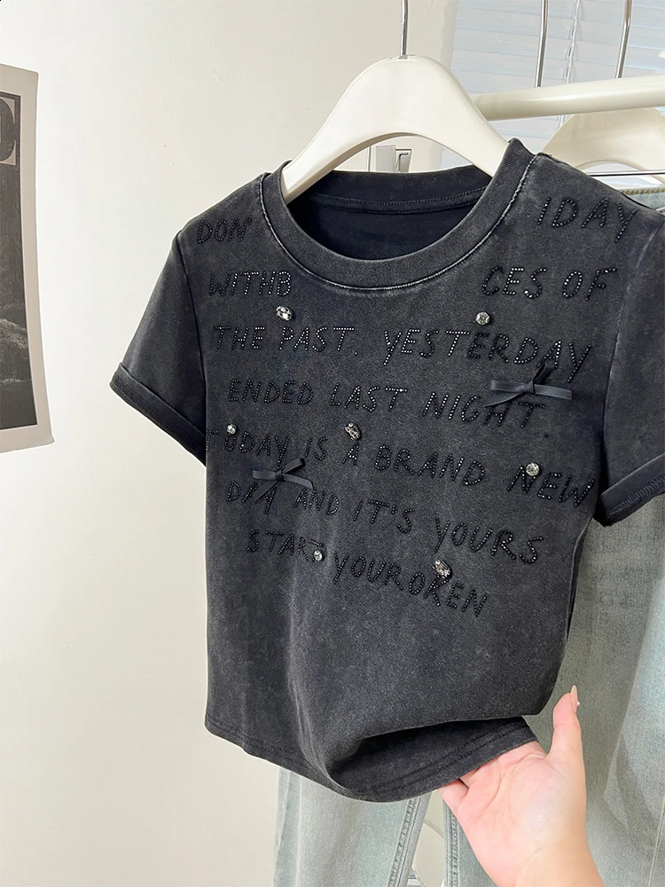 Summer Women T Shirt TShirt Woman Clothes Tops Tshirt Female Crop Top Tees Y2k Para Mujer Ropa De Roupas Feminina Traf 250122