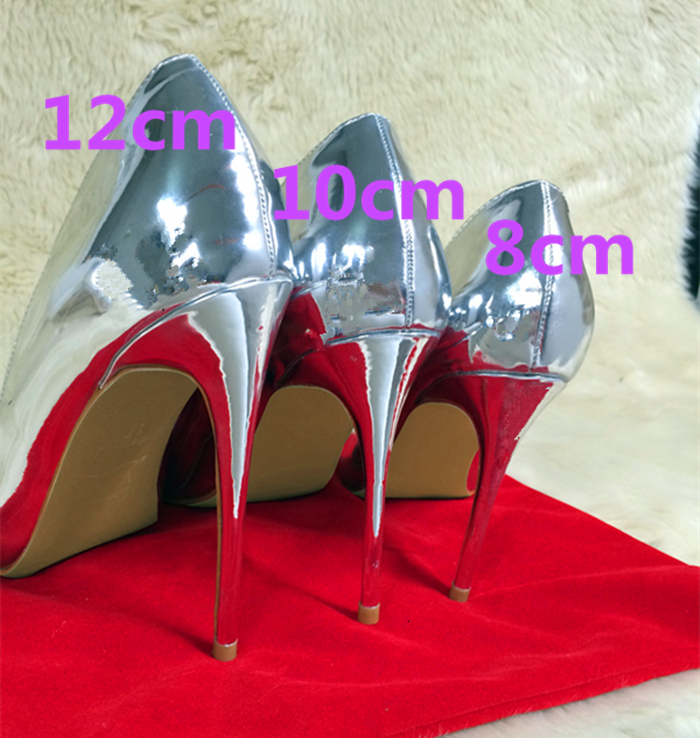 Noenname_Null-Sier Women Sexy Stilettos Pumps 8Cm 10Cm 12Cm Pointed Toe High Heels Elegant Ladies Wedding Bridemaids Shoes