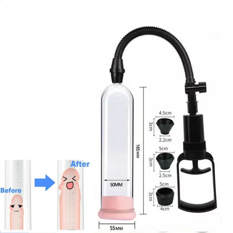 Masturbator Cup Manual Penis Pump Vacuum Erection Enlarger Penile Extender Trainer Erotic Adult Product Sex Massager 250121